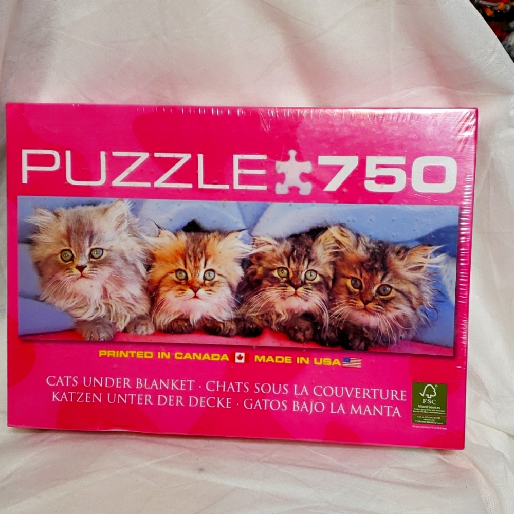New sealed 750 piece kittens puzzle (e3)